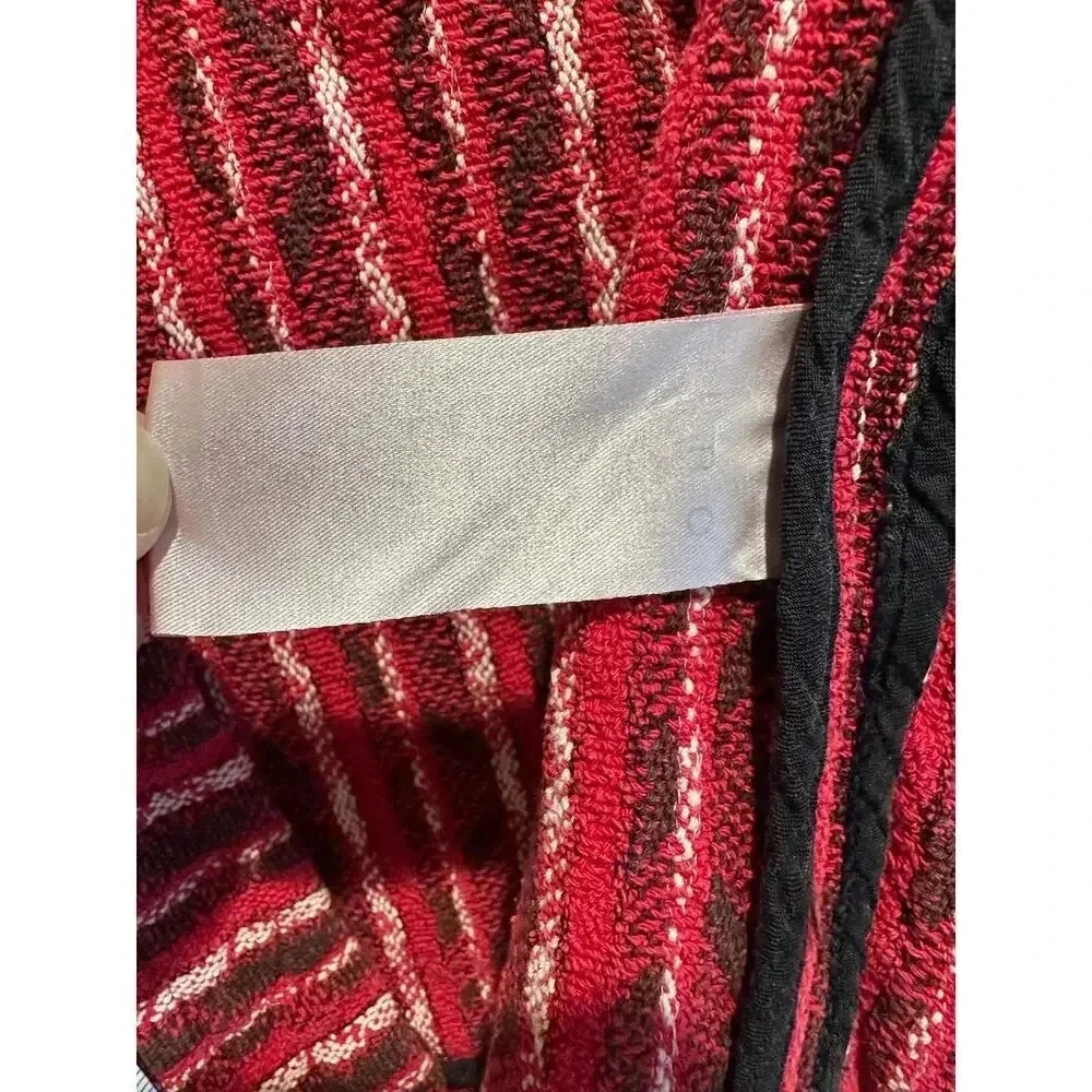 IRO Red, White & Black Inland‎ Tweed Striped Jacket